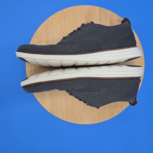 Cole Haan Original Grand StitchLite Wingtip Oxford Gray 11M - Picture 8 of 10